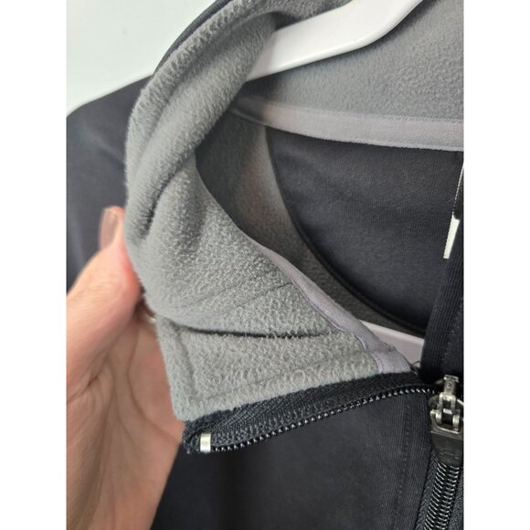 Under Armour Sweatshirt Men's L Black 1/4 Zip Fleece Lined Pullover Company Logo - Picture 9 of 13